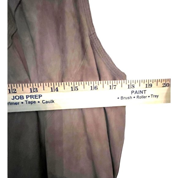 Torn By Ronny Kobo Suede Leather Open Sienna Vest Heather Taupe Brown Size Small - Picture 11 of 13